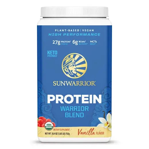 Sunwarrior Vanilla Warrior Blend Protein Powder 26.4 oz