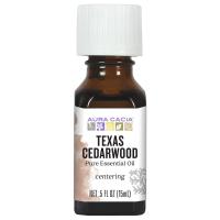 Aura Cacia Texas Cedarwood Essential Oil 0.5 fl. oz.