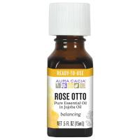 Aura Cacia Rose Otto (in jojoba oil) 0.5 fl. oz.