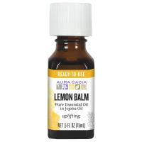 Aura Cacia Lemon Balm (in jojoba oil) 0.5 fl. oz.