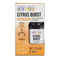 Aura Cacia Citrus Burst Essential Oil Blend, Boxed 0.25 fl. oz.