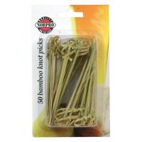 Bamboo Knot Picks 50 (4.5 inch) count