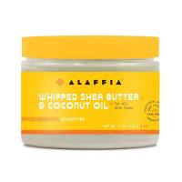 Alaffia Whipped Unscented Shea Butter & Coconut Oil 4 oz.