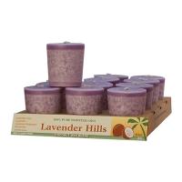 Aloha Bay Lavender Hills Lavender Votive Candles 12 count