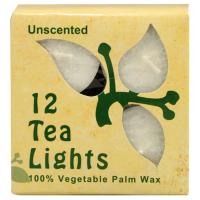 Aloha Bay Unscented White Tea Lights 12 pack