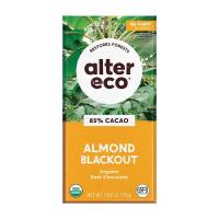 Alter Eco Almond Blackout 85% Cacao Chocolate Bar 2.65 oz.