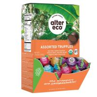 Alter Eco Organic Dark Chocolate Assorted Medley Coconut Oil Truffles 60 count display