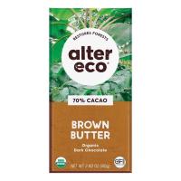 Alter Eco Organic Dark Brown Butter 70% Cocoa Chocolate Bar 2.82 oz.