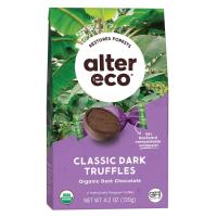 Alter Eco Organic Black Milk Chocolate Coconut Oil Truffles 10 count bag