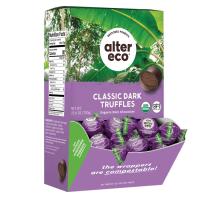 Alter Eco Organic Black Milk Chocolate Coconut Oil Truffles 60 count display