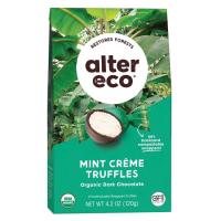 Alter Eco Organic Dark Chocolate Mint Coconut Oil Truffles 10 count bag