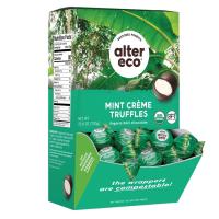 Alter Eco Organic Dark Chocolate Mint Coconut Oil Truffles 60 count display