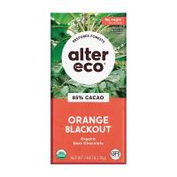 Alter Eco Orange Blackout 85% Cacao Chocolate Bar 2.65 oz.