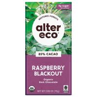 Alter Eco Organic Chocolate Bar Raspberry Blackout 2.82 oz.