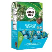 Alter Eco Organic Dark Chocolate Velvet Coconut Oil Truffles 60 count display