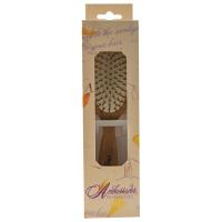Ambassador Hairbrushes Large Oval Bamboo Brush with Wooden Pins Large Oval