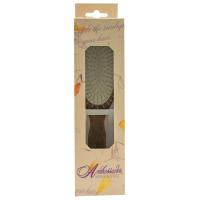 Ambassador Hairbrushes Large Oval Wooden Brush with Steel Pins Large Oval