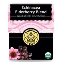 Buddha Teas Organic Echinacea Elderberry Tea 18 Tea Bags