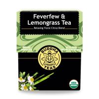 Buddha Teas Organic Feverfew Lemongrass 18 tea bags