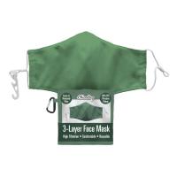 ChicoBag 3 Layer Washable Face Mask with Storage Pouch, Sage Green