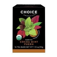Choice Tea Organic Cocoa Mint Puerh Tea 16 tea bags
