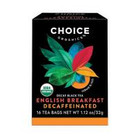 Choice Tea Organic English Breakfast Decaf Tea 16 tea bags