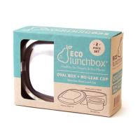 ECOlunchbox Oval & Snack Cup 2 piece