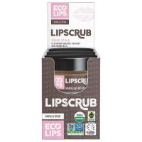 Eco Lips Vanilla Bean Lip Scrub Display 6 (0.50 oz.) jars