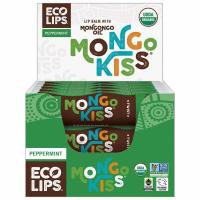 Eco Lips Mongo Kiss Peppermint Lip Balm Display 15 (0.25 oz.) tubes