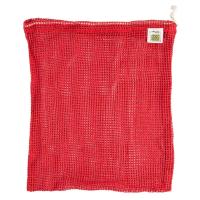 ECOBAGS Organic Cotton Chili Net Drawstring Reusable Bag 10" x 12"