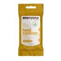 Everyone Coconut + Lemon Hand Sanitizer Wipes Pouch Display Pack 6 Count
