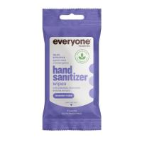 Everyone Lavender + Aloe Hand Sanitizer Wipes Pouch Display Pack 6 Count