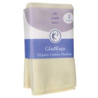 GladRags Organic Cotton Hankies 3-Pack