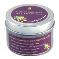 Honey Candle Co. Country Lavender Essential Oil Beeswax Candle 3 oz. tin