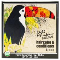 Light Mountain Black Henna Hair Color & Conditioner 4 oz.