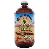 Lily of the Desert Organic Preservative Free Aloe Vera Juice Glass Bottle 32 fl. oz.