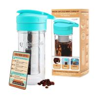 Masontops Wide Mouth Teal Cold Brew Coffee Kit with Jar