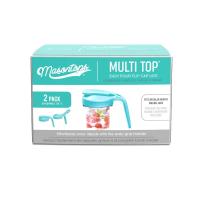 Masontops Regular Mouth Teal Multi-Top Pitcher Lid with Handle 2 count