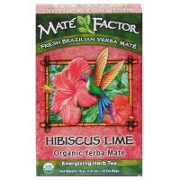 Mate Factor Hibiscus Lime Yerba Mate Tea 20 tea bags