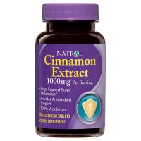 Natrol Cinnamon Extract Tablets 1,000 mg 80 count
