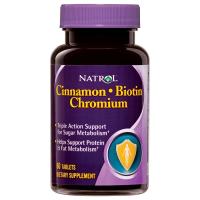 Natrol Cinnamon, Chromium & Biotin Tablets 60 count