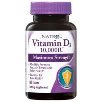 Natrol Vitamin D3 Maximum Strength Bone & Joint Tablets 10,000 IU 60 count
