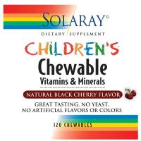 Solaray Kid's Chewable Black Cherry Multi Vitamin 120 count