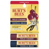 Burt's Bees Vanilla Bean & Wild Cherry Lip Balm 0.15 oz. blister box
