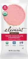 Element Snacks White Chocolate Strawberry Topped Rice Cakes 3.5 oz.