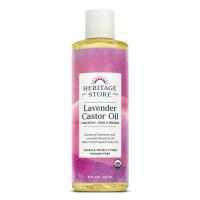Heritage Store Organic Lavender Castor Oil 8 fl. oz.