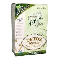 Mate Factor Detox Medley with Ginger & Turmeric Herbal Tea Blend 20 tea bags