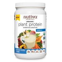 Nutiva Organic Vanilla Plant Protein Powder 21.9 oz.