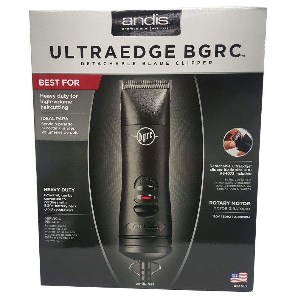 Andis 63700 BGRC Hair Clipper with Detachable Blade, Black