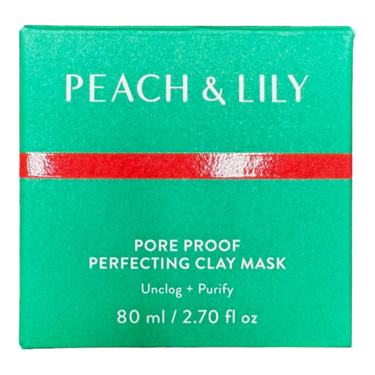 PEACH & LILY Pore Proof Perfecting Clay Mask | Deep-Clean Kaolin & Bentonite Formula | Hydrating Wild Cherry, Strawberry, & Licorice Extracts | Gentle, Non-Drying Pore Cleanser | 80 ML / 2.70 FL. OZ